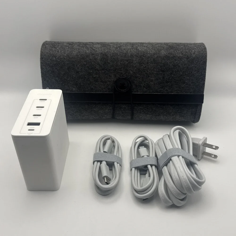 Mophie Speedport 120 Travel Kit Wall Charger 4 Port Apple iPhone Fast Charge